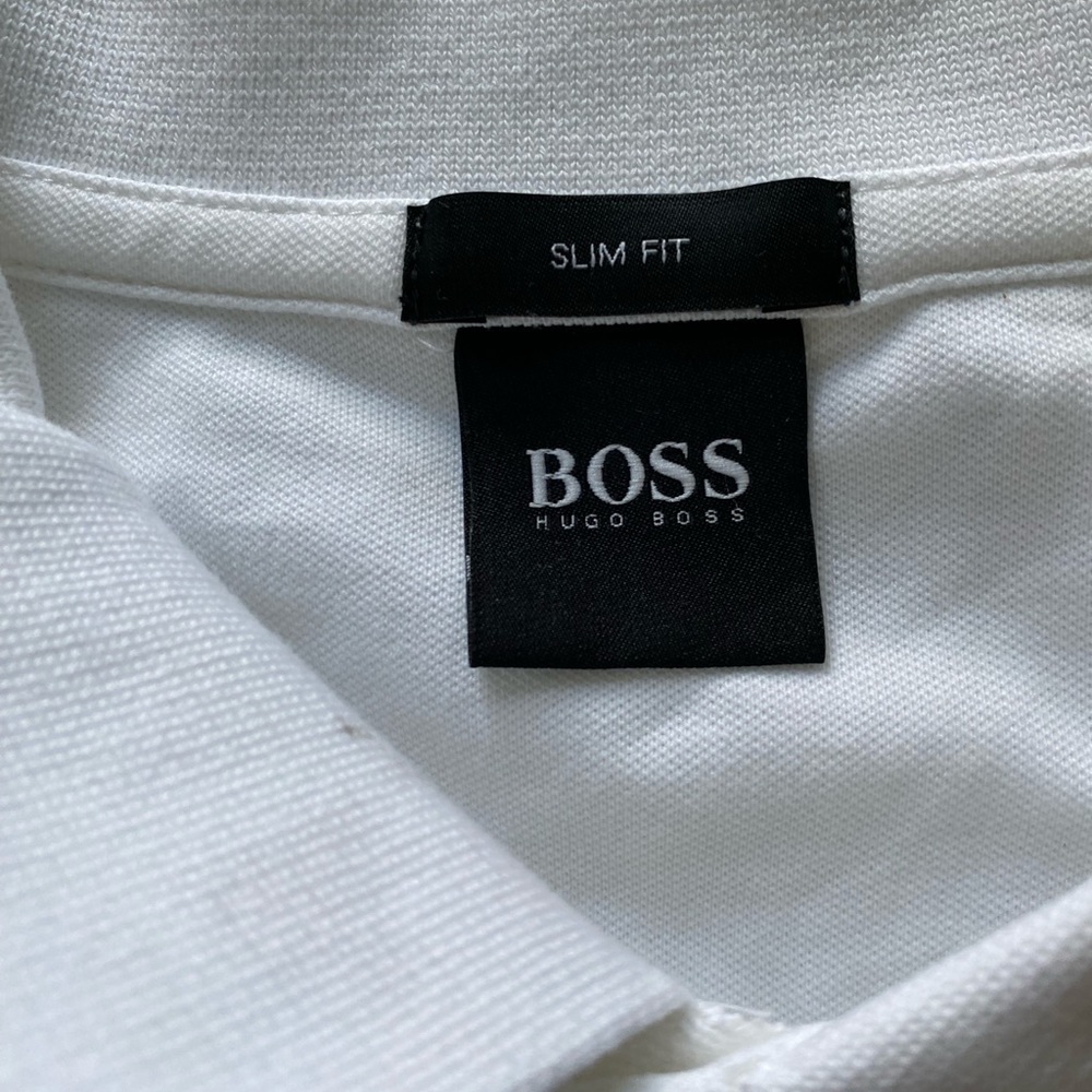 Hugo Boss white polo shirt-sleeve shirt - Picture 7 of 7
